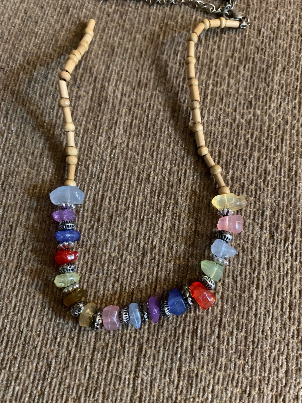 Handcrafted Multicolor Bead & Gemstone Necklace - Women Jewelry